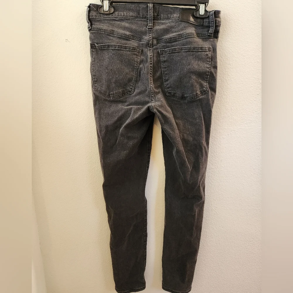 Madewell Roadtripper Jeans Women's Size 27 Black Skinny Mid Rise Denim‎